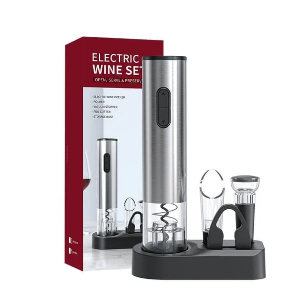📢📢50 % de réduction !! ⏰ Set d'ouvre-bouteilles électriques – Puissant, Une touche automatique & Rechargeable USB 🔋 - Image 9