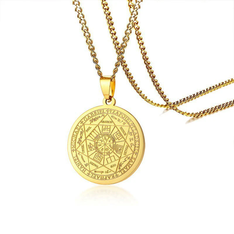 📢📢50 % DE RÉDUCTION !!! ✨Collier pendentif médaillon aux sept archanges - Image 12