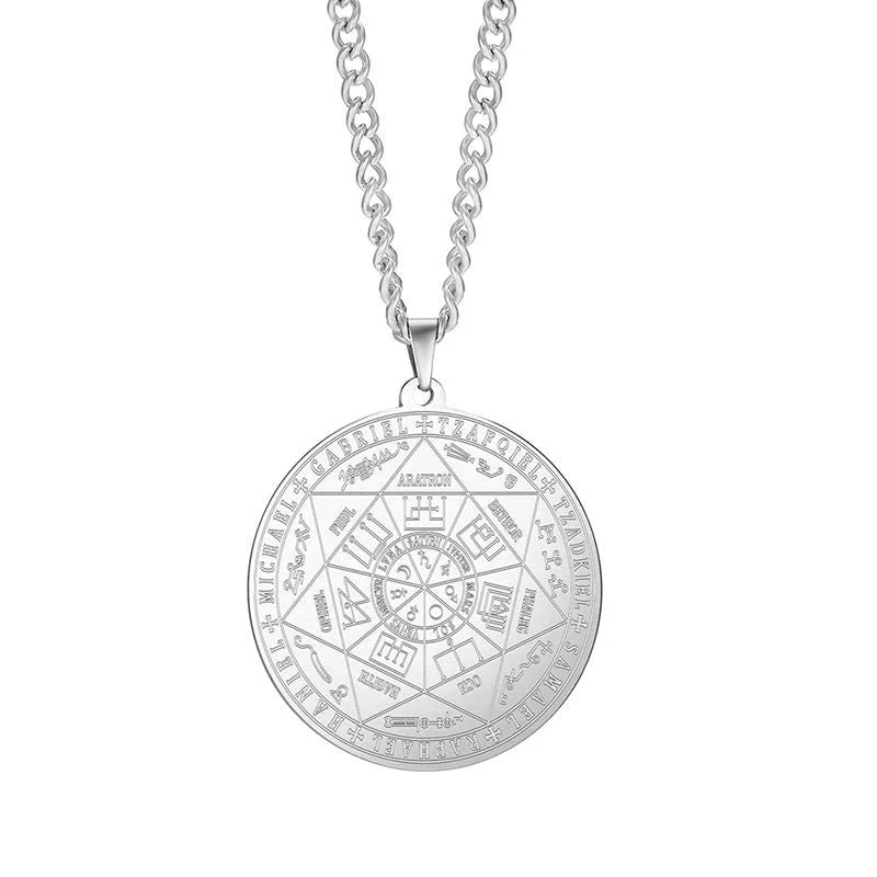 📢📢50 % DE RÉDUCTION !!! ✨Collier pendentif médaillon aux sept archanges - Image 2
