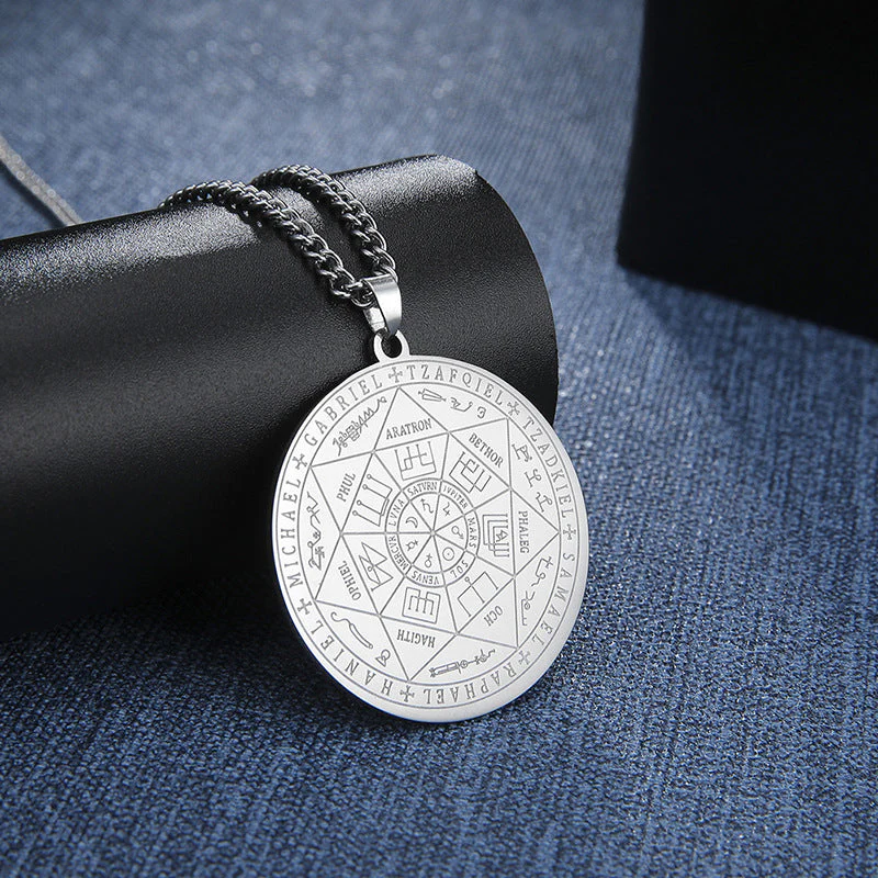 📢📢50 % DE RÉDUCTION !!! ✨Collier pendentif médaillon aux sept archanges - Image 5