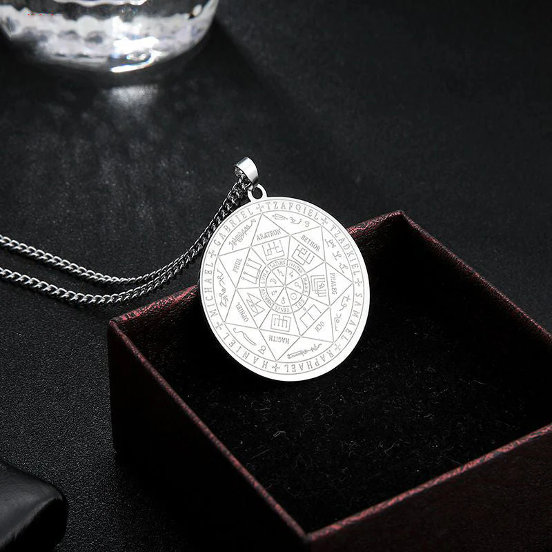 📢📢50 % DE RÉDUCTION !!! ✨Collier pendentif médaillon aux sept archanges - Image 6