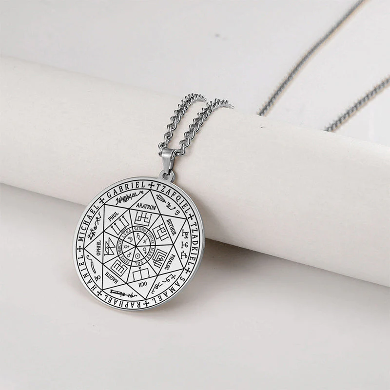 📢📢50 % DE RÉDUCTION !!! ✨Collier pendentif médaillon aux sept archanges - Image 8