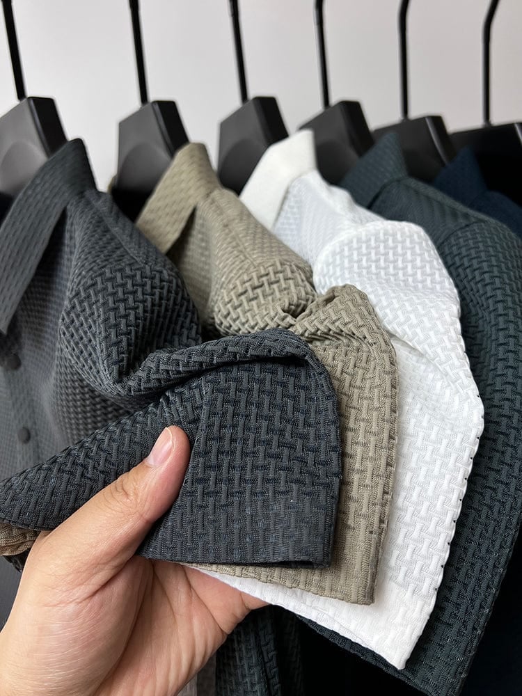 👔 56% DE RÉDUCTION ! ✨ Chemise Homme en Soie Glacée - Texture Luxueuse et Respirante pour Événements Élégants ou Quotidien 🎩🔥 - Image 16