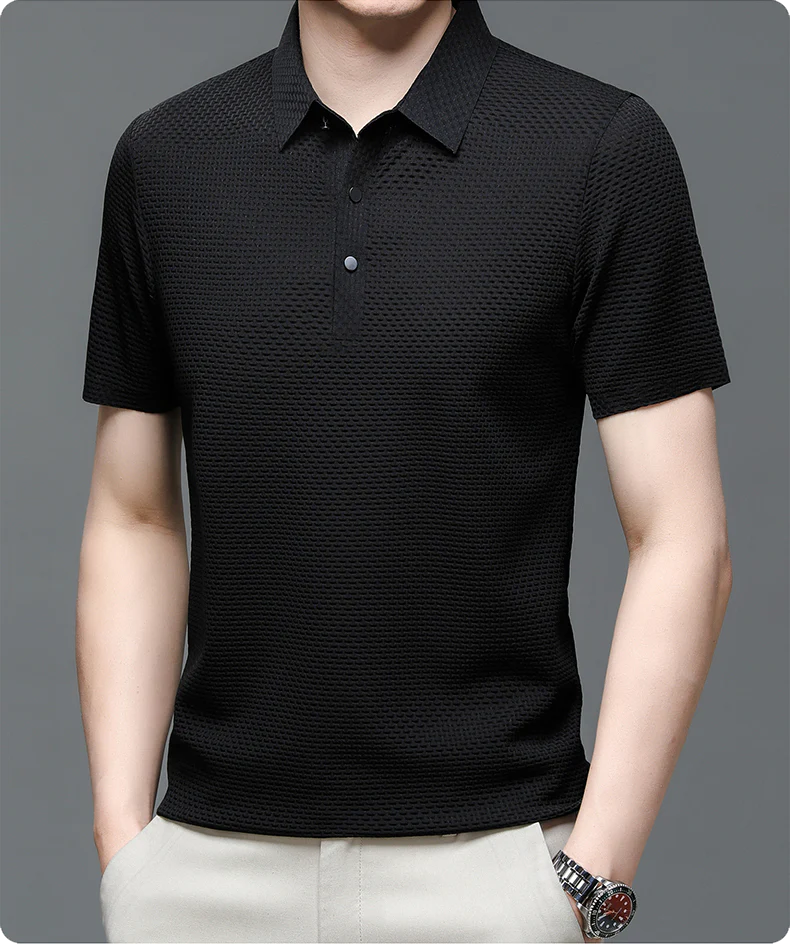 👔 56% DE RÉDUCTION ! ✨ Chemise Homme en Soie Glacée - Texture Luxueuse et Respirante pour Événements Élégants ou Quotidien 🎩🔥 - Image 18