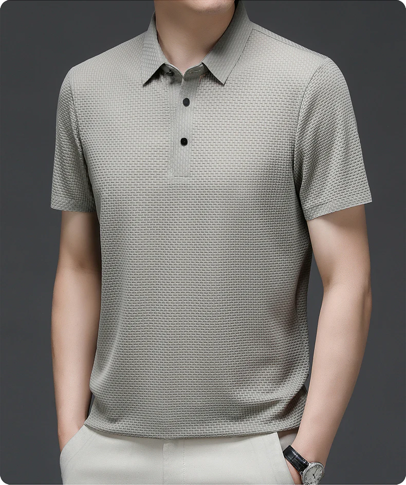 👔 56% DE RÉDUCTION ! ✨ Chemise Homme en Soie Glacée - Texture Luxueuse et Respirante pour Événements Élégants ou Quotidien 🎩🔥 - Image 19