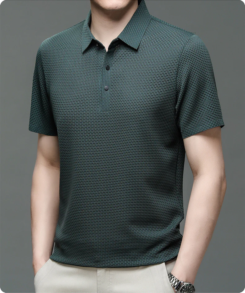 👔 56% DE RÉDUCTION ! ✨ Chemise Homme en Soie Glacée - Texture Luxueuse et Respirante pour Événements Élégants ou Quotidien 🎩🔥 - Image 22