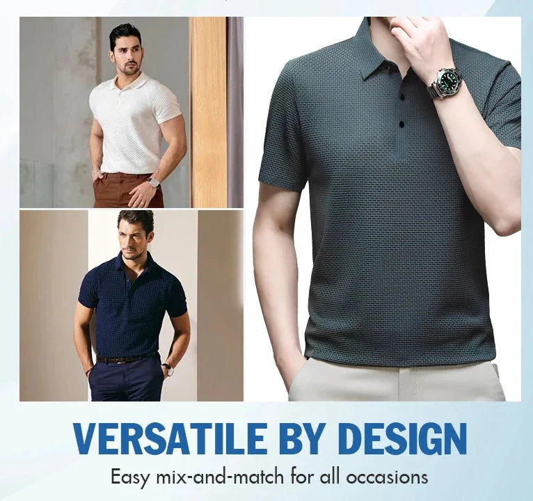 👔 56% DE RÉDUCTION ! ✨ Chemise Homme en Soie Glacée - Texture Luxueuse et Respirante pour Événements Élégants ou Quotidien 🎩🔥 - Image 6