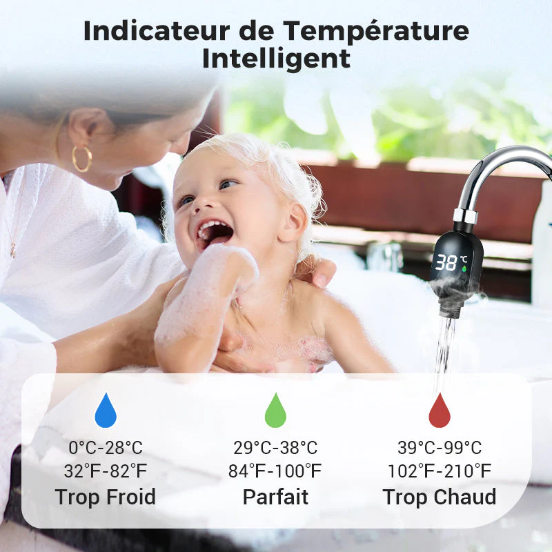 📢📢60 % de réduction !! ⏰ Fini les conjectures - Température instantanée ! 🚿 - Image 2