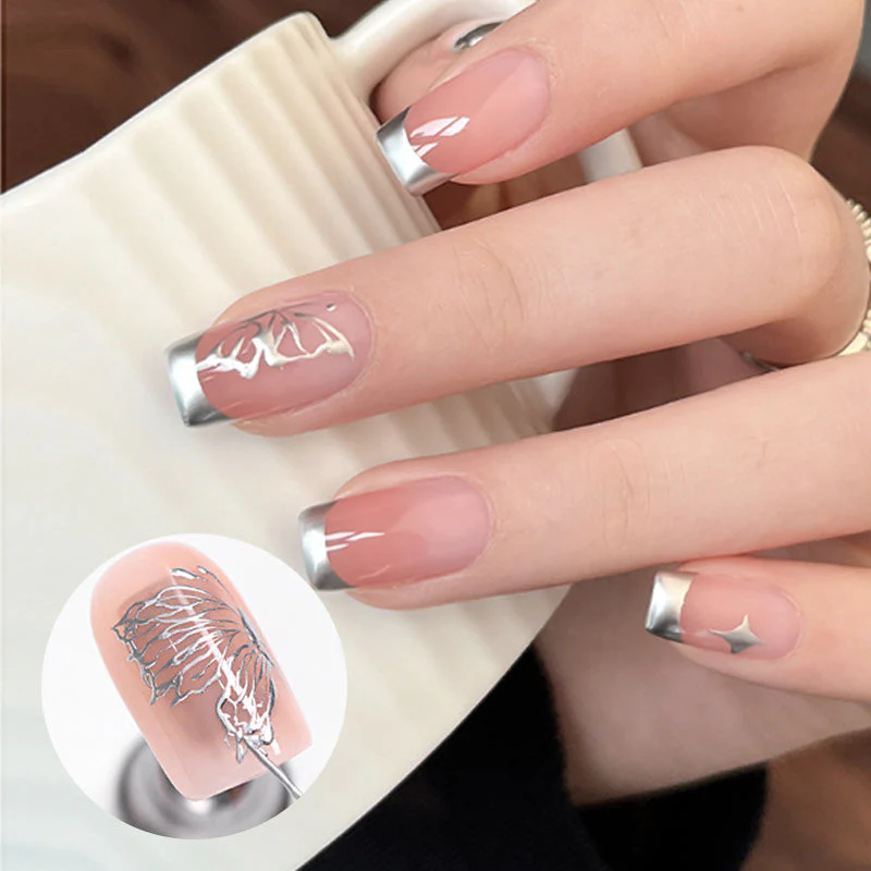 🔥 Acheter 2 Obtenez 3 Gratuit 💅 Gel d'ongles chromé miroir liquide argent dans la boîte - Image 6