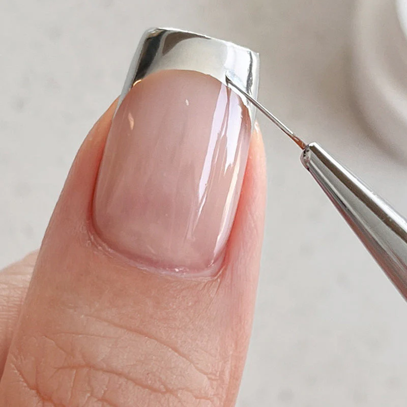 🔥 Acheter 2 Obtenez 3 Gratuit 💅 Gel d'ongles chromé miroir liquide argent dans la boîte - Image 7