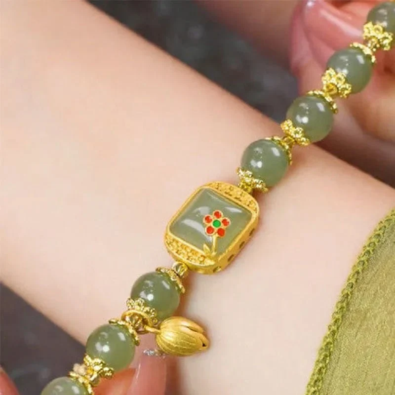 💥offre limitée dans le temps🔥Bracelet en perles de jade Hotan - Image 10