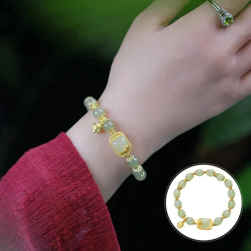 💥offre limitée dans le temps🔥Bracelet en perles de jade Hotan - Image 15
