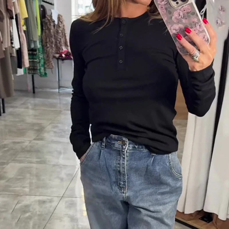 đąđąKIT ĂCONOMIEâ°Haut slim Ă manches longues et boutons - Image 9