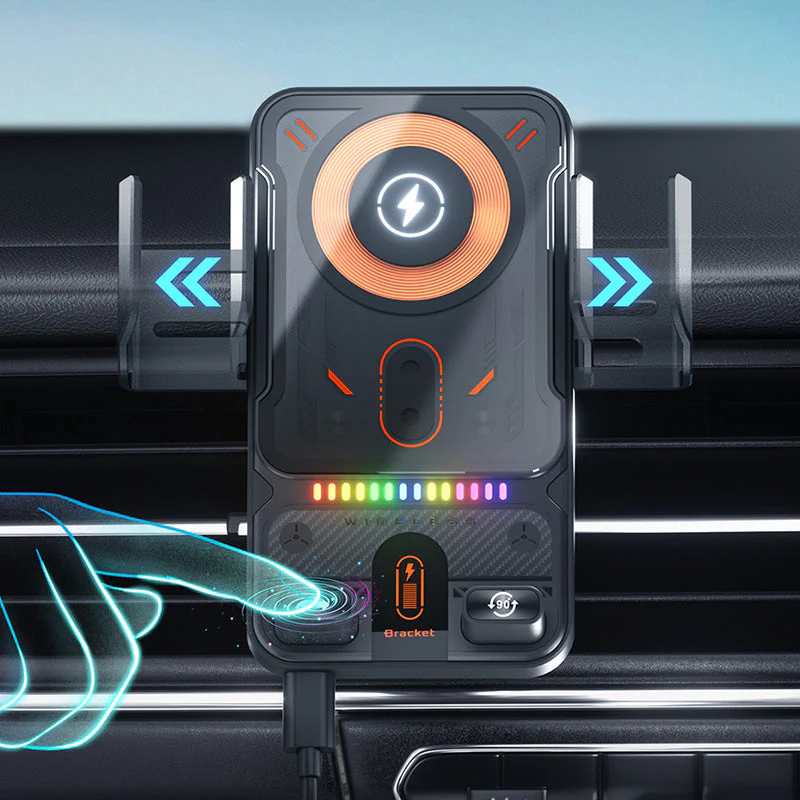 đąđą50 % de rĂ©duction !! â°Support de tĂ©lĂ©phone de voiture intelligent 2 en 1 avec fonction pivotante et chargeur sans fil