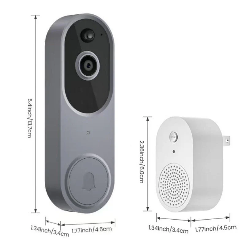 📢📢60 %  DE RÉDUCTION !! ⏰Sonnette et Carillon avec Vidéo HD sans Fil pour Maison Intelligente - Image 10