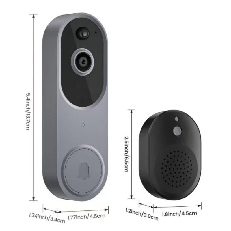 📢📢60 %  DE RÉDUCTION !! ⏰Sonnette et Carillon avec Vidéo HD sans Fil pour Maison Intelligente - Image 11