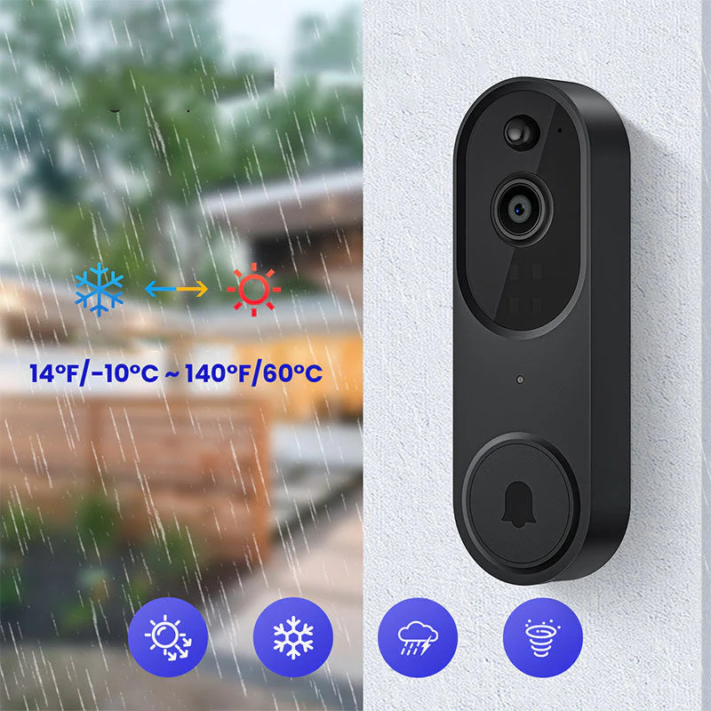 📢📢60 %  DE RÉDUCTION !! ⏰Sonnette et Carillon avec Vidéo HD sans Fil pour Maison Intelligente - Image 3
