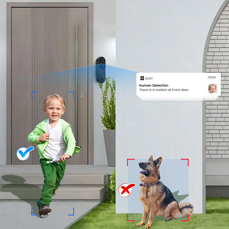 📢📢60 %  DE RÉDUCTION !! ⏰Sonnette et Carillon avec Vidéo HD sans Fil pour Maison Intelligente - Image 5