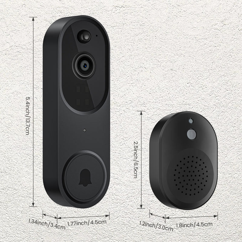 📢📢60 %  DE RÉDUCTION !! ⏰Sonnette et Carillon avec Vidéo HD sans Fil pour Maison Intelligente - Image 8