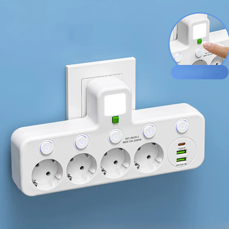 📢📢50 % de réduction !! ⏰Multiprise intelligente avec ports USB - Image 11