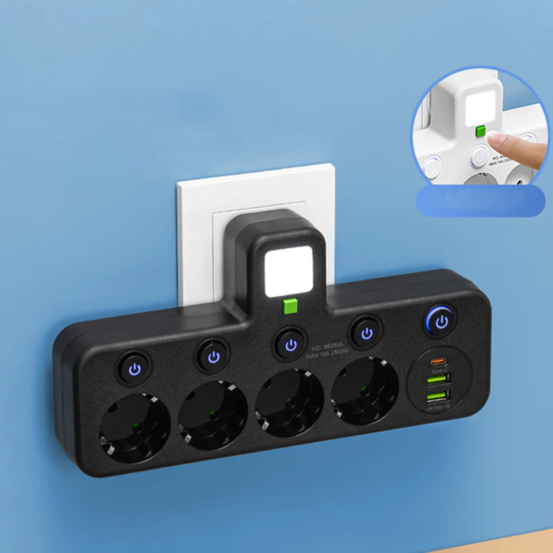 📢📢50 % de réduction !! ⏰Multiprise intelligente avec ports USB - Image 15