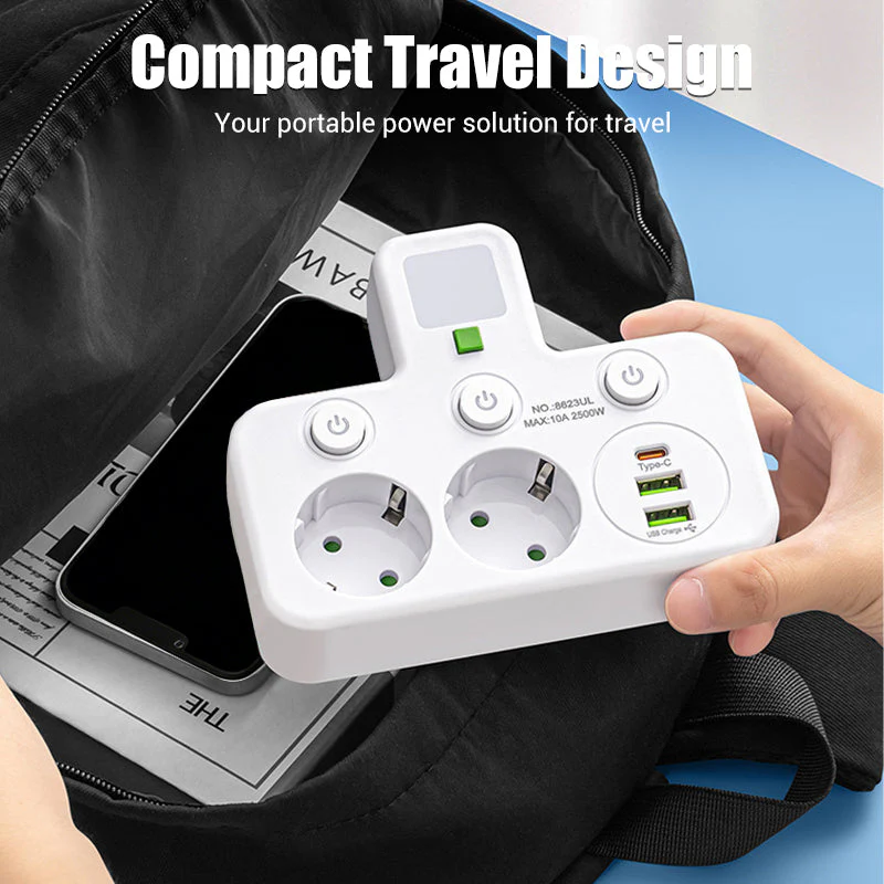📢📢50 % de réduction !! ⏰Multiprise intelligente avec ports USB - Image 6