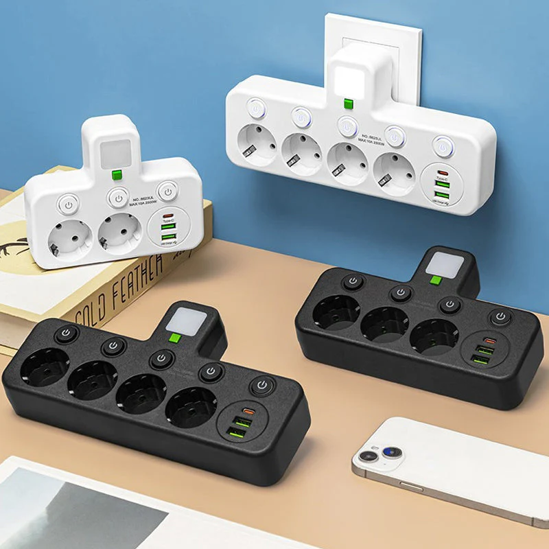 📢📢50 % de réduction !! ⏰Multiprise intelligente avec ports USB - Image 8
