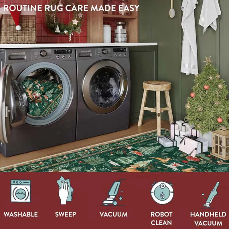 Tapis de Noël Doux et Antidérapant pour la Décoration de la Maison - Image 3