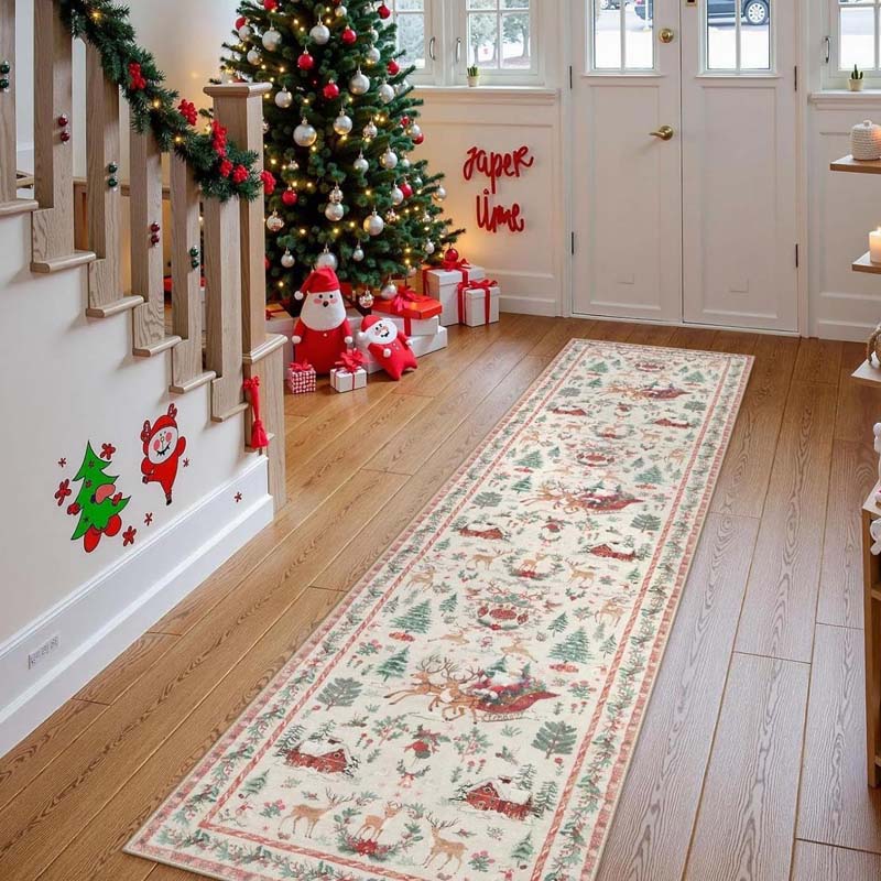 Tapis de Noël Doux et Antidérapant pour la Décoration de la Maison - Image 9