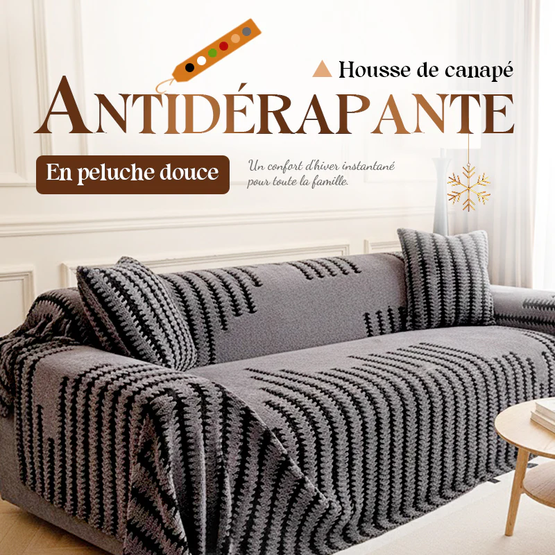 📢📢50% DE RÉDUCTION !!!✨Housse de canapé douce et antidérapante en peluche