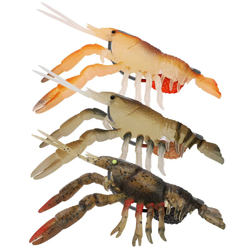 đŁđŁđ„ Leurres de crevettes molles leurres de pĂȘche prĂ©installĂ©s