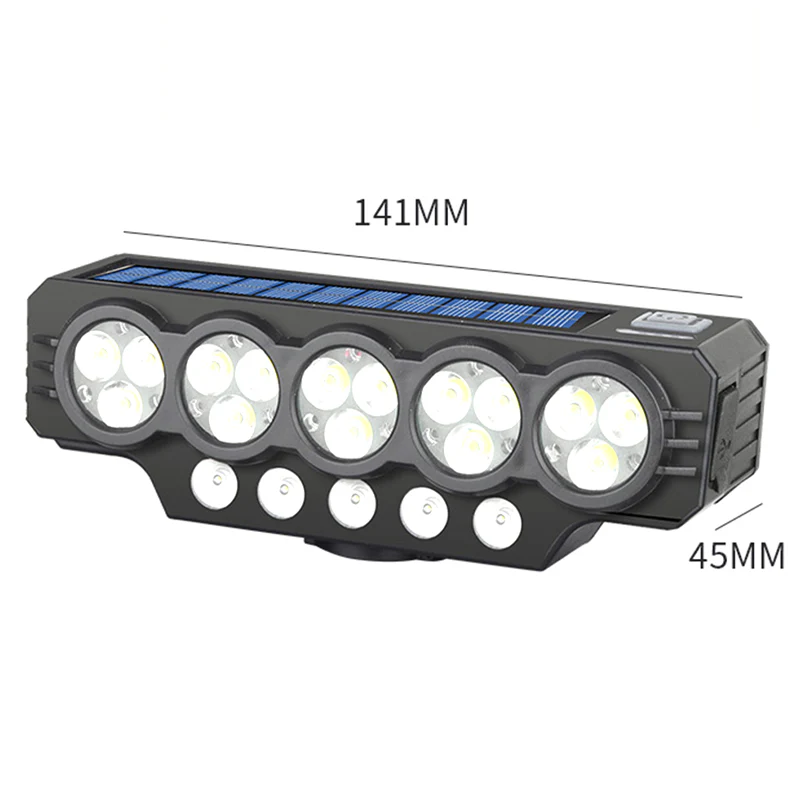 📢📢60 % de réduction !!!⏰Lampe solaire et rechargeable par USB pour vélo - Image 8