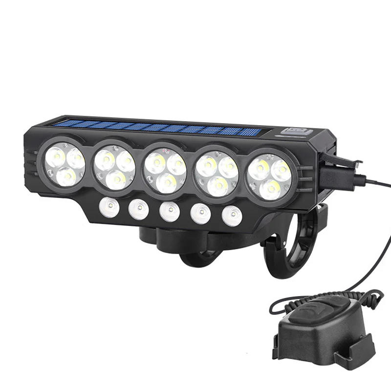 📢📢60 % de réduction !!!⏰Lampe solaire et rechargeable par USB pour vélo - Image 9