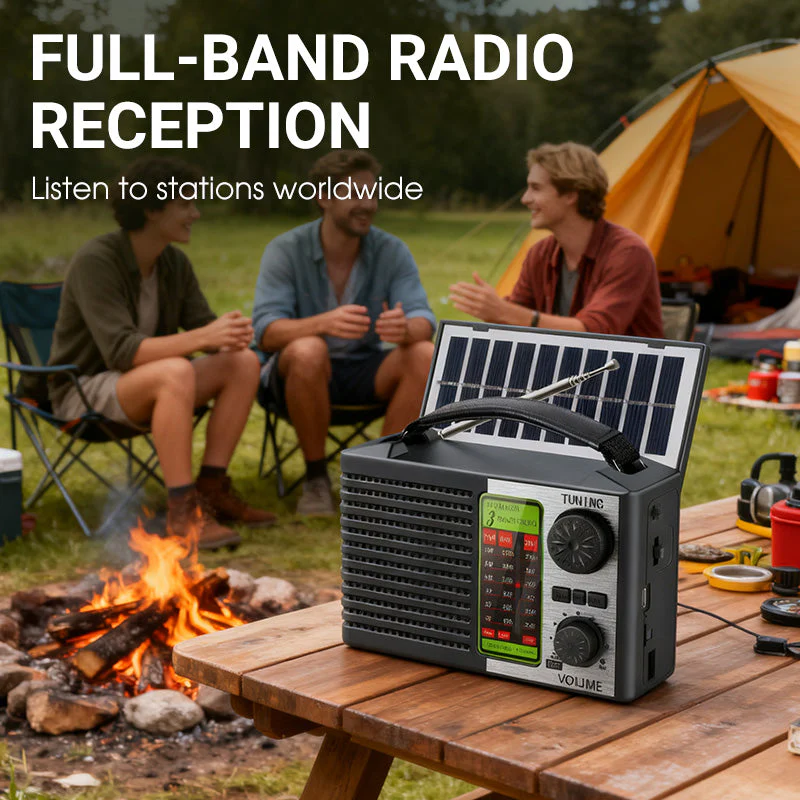 📢📢60 % DE RÉDUCTION !!! ✨Radio d'urgence à énergie solaire avec lampe torche - Image 3