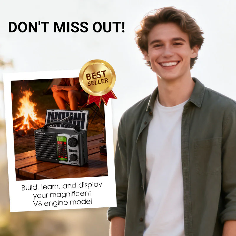📢📢60 % DE RÉDUCTION !!! ✨Radio d'urgence à énergie solaire avec lampe torche - Image 8