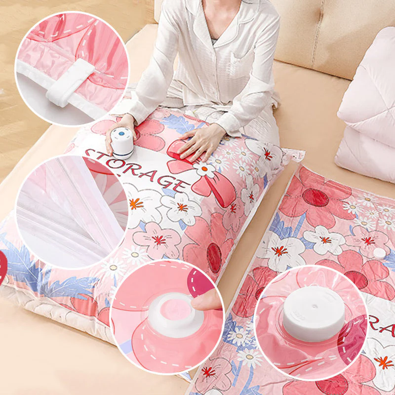 📢Dernier jour de soldes⏰ Sacs de Rangement Sous Vide - Économise 80% d'Espace, Imperméables et Réutilisables pour Voyage/Maison ✨🧳 - Image 7
