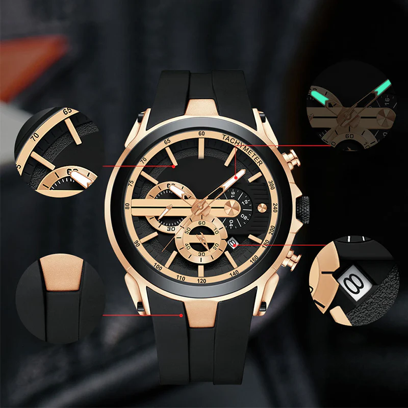 🛍️ Temps limité 70% 💎 Montre sportive élégante avec écran lumineux, bracelet en silicone et design imperméable ✨ - Image 7