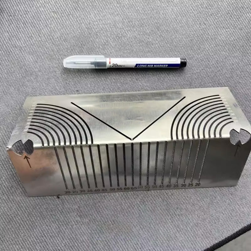 🚀50% de réduction pour une durée limitée🔧Règle de Marquage d'Angle d'Arc Carré en Acier Inoxydable à 90° - Image 4