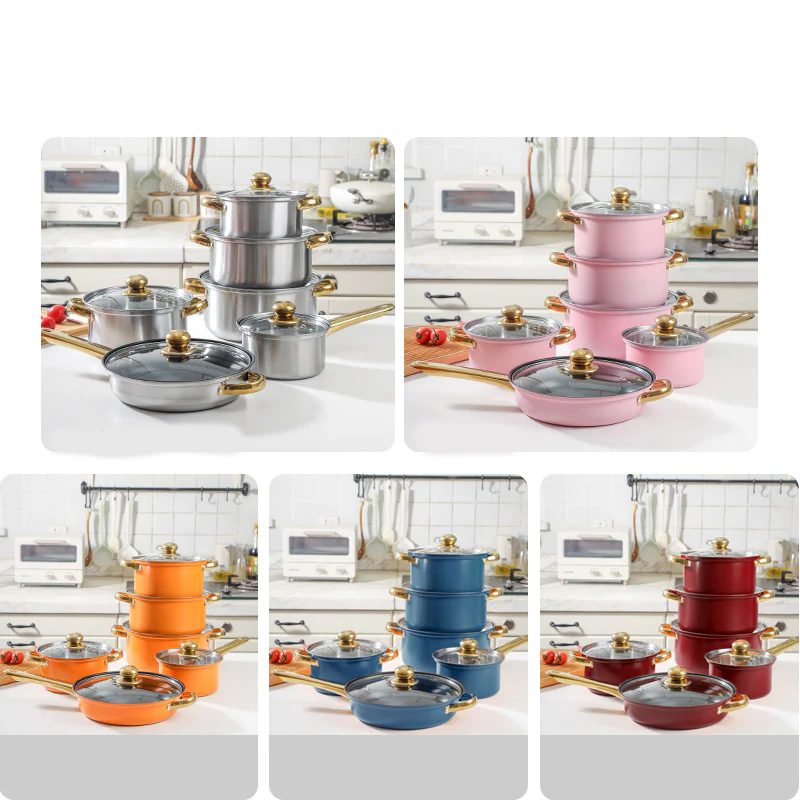 📢📢60 % DE RÉDUCTION !! ⏰Ensemble d'Ustensiles de Cuisine Antiadhésifs en Acier Inoxydable – Poignée Ergonomique, Facile à Nettoyer & Durable 🛡️ - Image 2