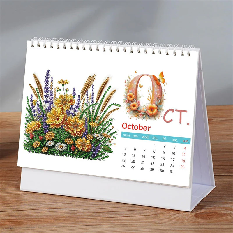 📢📢50% DE RÉDUCTION !!! 🎅Calendrier de bureau 2026 à poser Peinture diamant DIY - Image 6