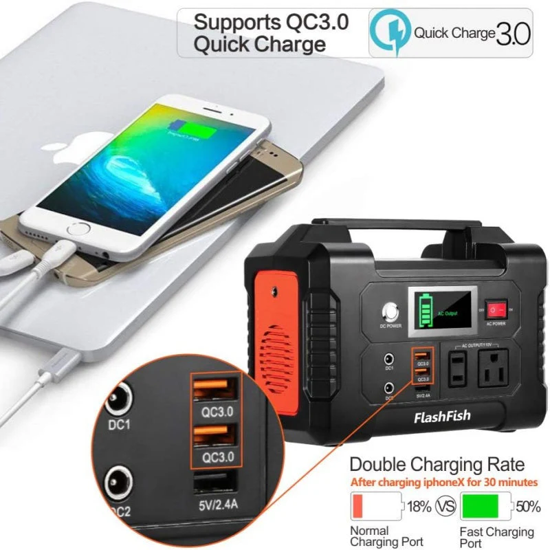 💥🏆🔋Offres à moitié prix🔋Station d'alimentation portable 200 W avec écran - Image 5