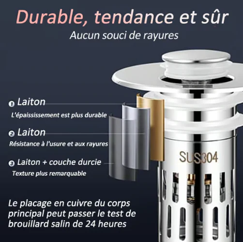 ✨ 74% de réduction& ACHETEZ 3 OBTENEZ 2 GRATUIT  - Passoire universelle en acier inoxydable pour évier - Image 6
