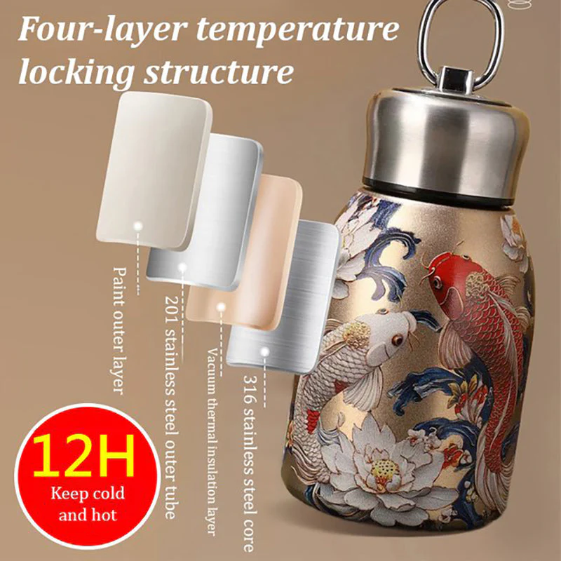 🔥 Bouteille d'eau chaude élégante et portable 🎒   Gardez vos boissons froides et chaudes et profitez de boissons fraîches partout! - Image 3