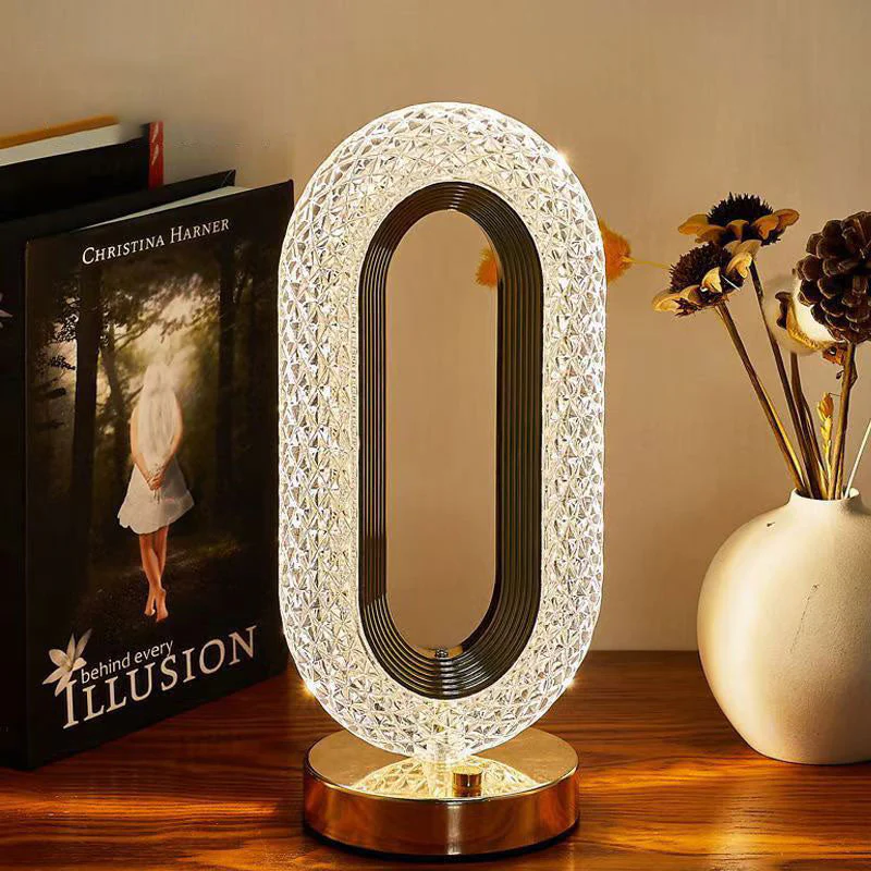 📢📢50% DE RÉDUCTION !!! 🎅Ensemble élégant de veilleuses rechargeables tactiles pour chevet📍Design à facettes de diamant📍