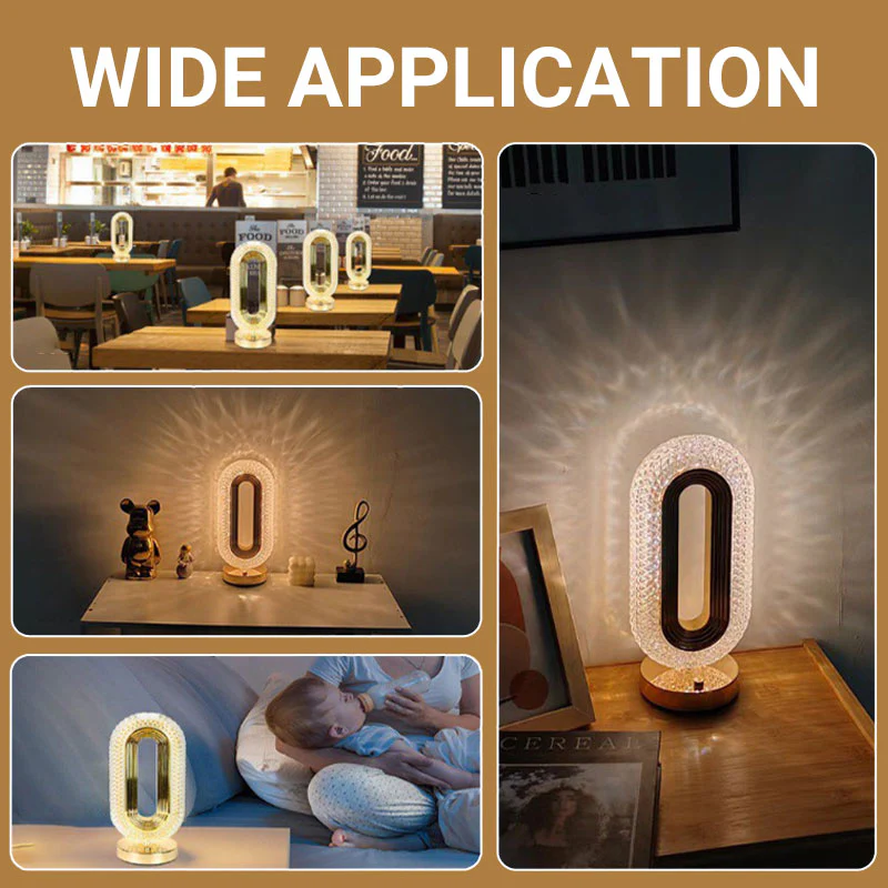 📢📢50% DE RÉDUCTION !!! 🎅Ensemble élégant de veilleuses rechargeables tactiles pour chevet📍Design à facettes de diamant📍 - Image 6
