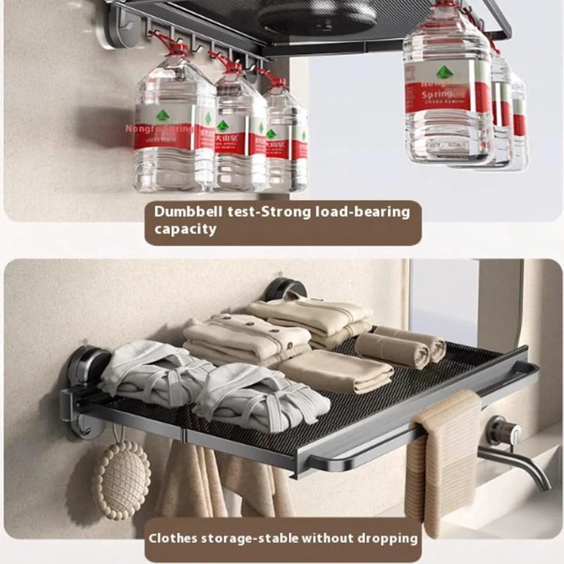 Suction Cup Telescopic Punch-Free Towel Shelf - Image 2