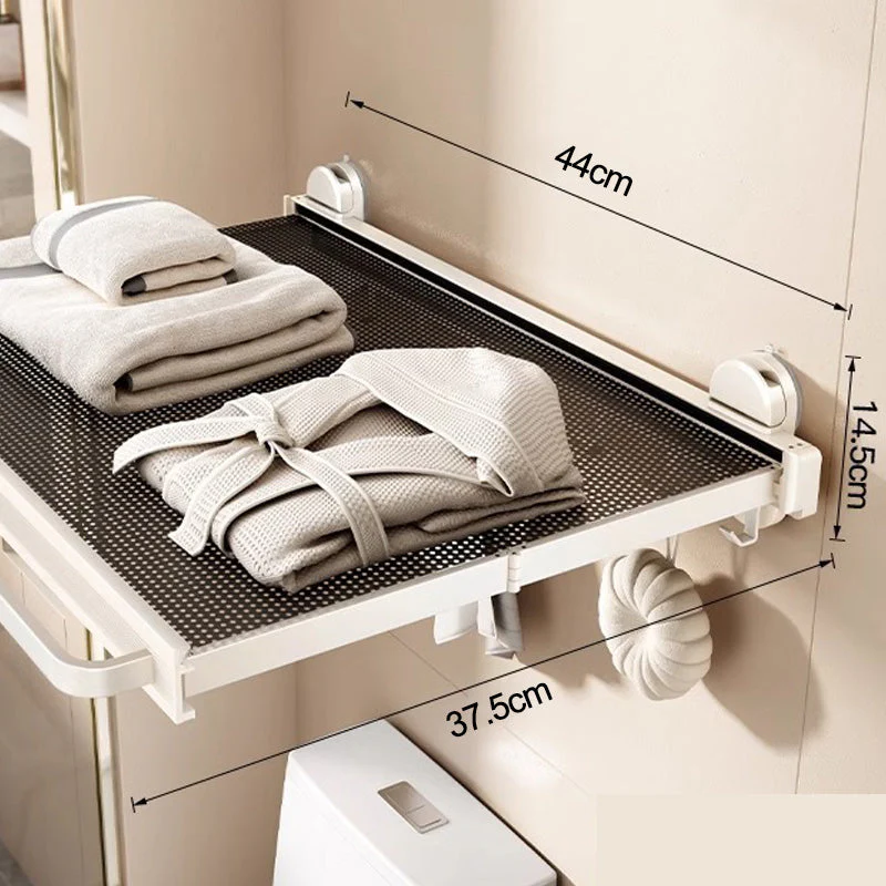 Suction Cup Telescopic Punch-Free Towel Shelf - Image 8