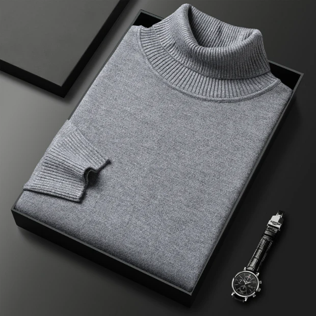 🧵 60 % DE RÉDUCTION MAINTENANT ! ✨ Pull en cachemire haut de gamme pour homme - Doux et respirant, style polyvalent pour le bureau ou les tenues décontractées 🍂📦 - Image 12