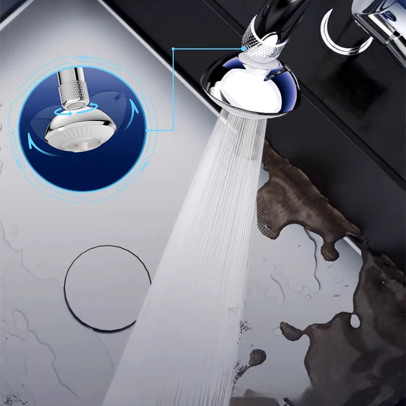 Aérateur de robinet pivotant à 360° et pressurisé - Image 5