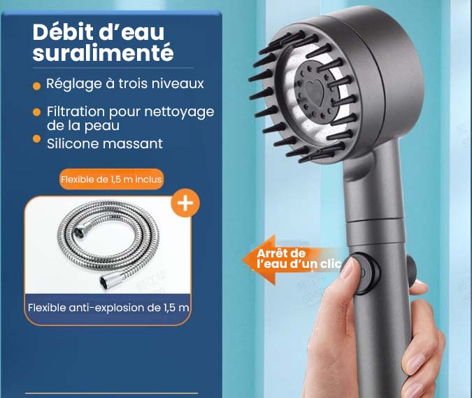 🏆Ensemble de pommeau de douche multifonctionnel haute pression🌿👑 - Image 9